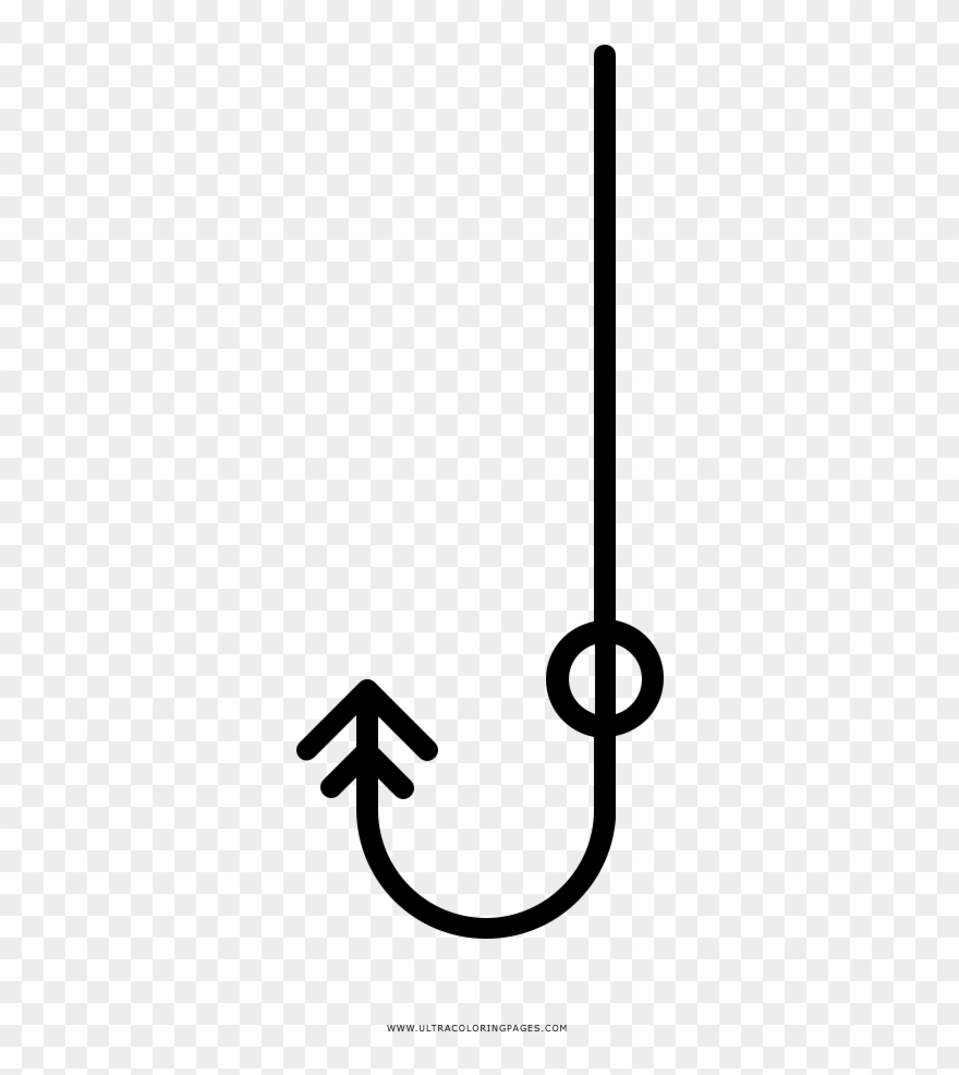 Fishing Lure Coloring Page - Calligraphy Clipart