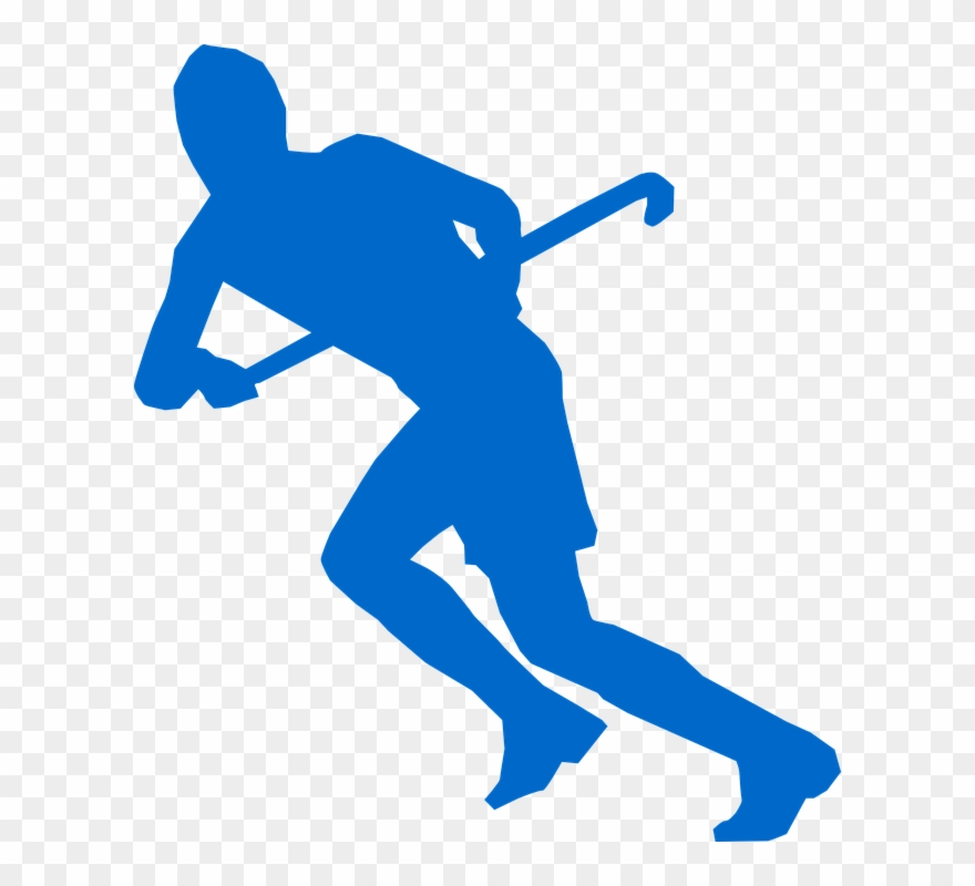 Hockey, Hockey Stick, Running, Attack, Run, Sports - Field Hockey Vector Png Clipart