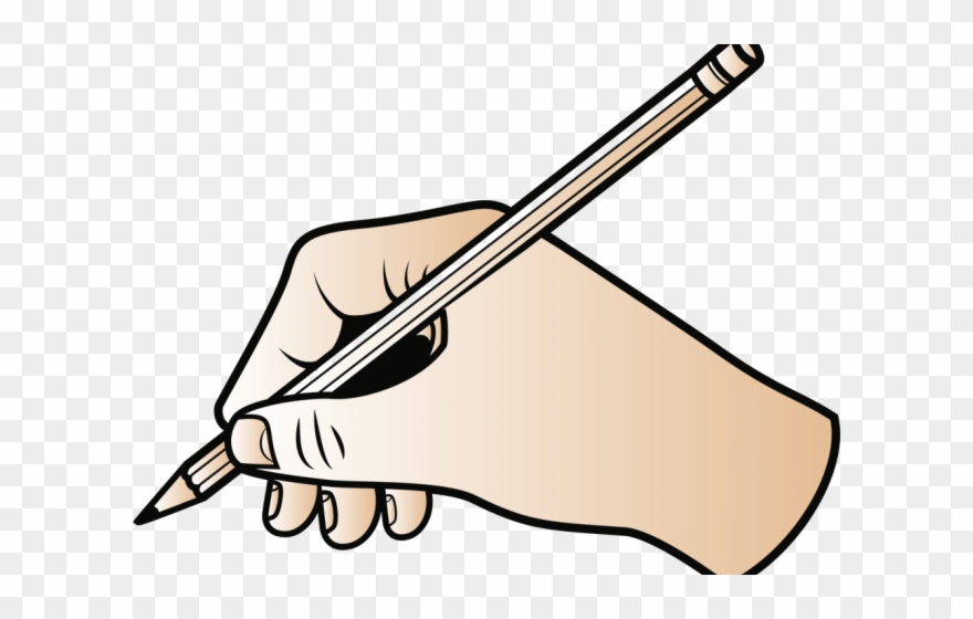 Drawing Clipart Handwriting - Hand Writing Clipart Png Transparent Png
