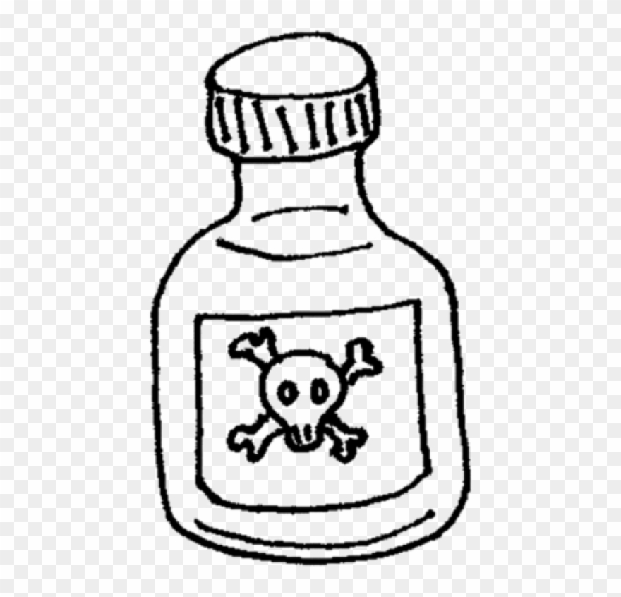 Poison Sketch - Line Art Clipart