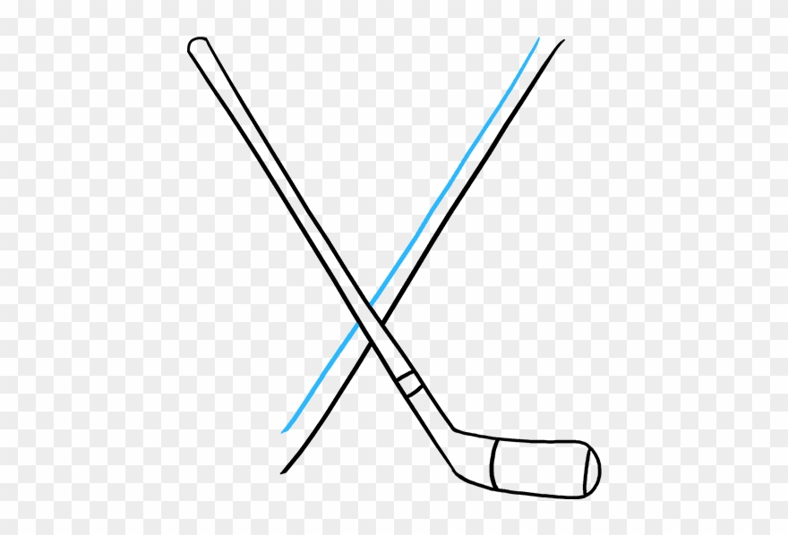 How To Draw Hockey Sticks - Floor Hockey Clipart