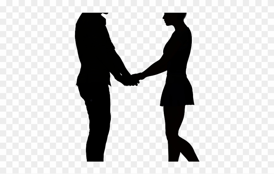 People Clipart Broken Hearted - People Love Silhouette Art - Png Download