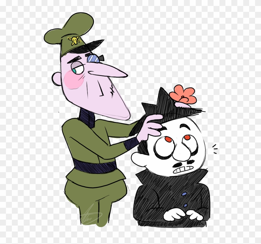 “requested By @gargasexual, Fl Giving Boris A Flower - Cartoon Clipart
