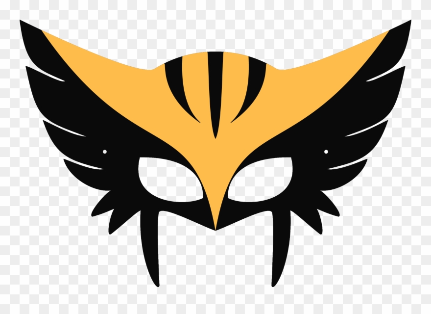 Printable Halloween Masks Halloween Birthday Party - Mascara Mulher Gaviao Clipart