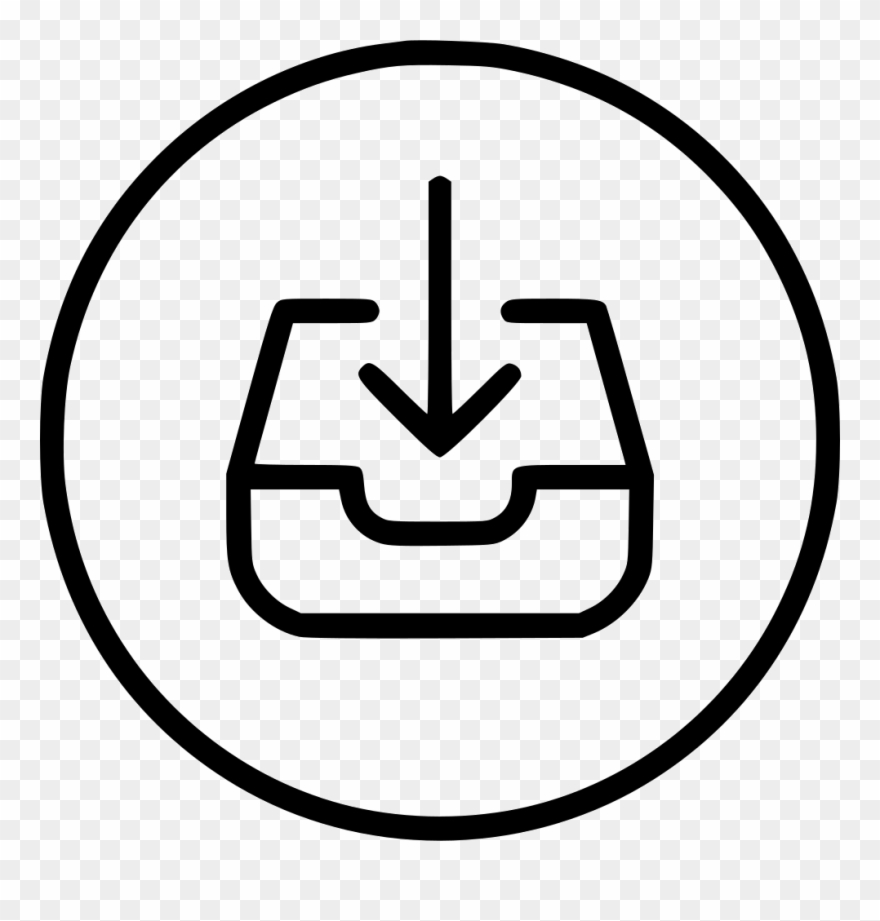 Inbox Mail Mailbox Save Storage Email Comments - Remote Data Capture Icon Clipart