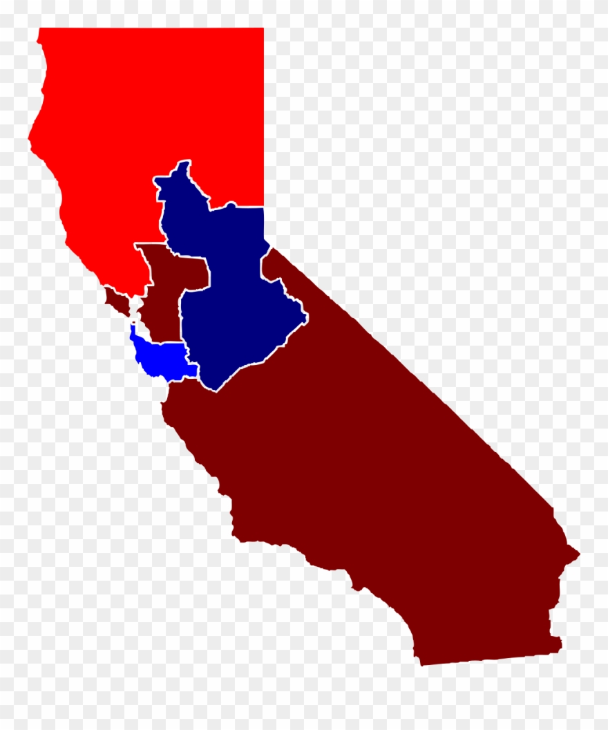 1888 United States House Of Representatives Elections - Free Vector Map California Clipart