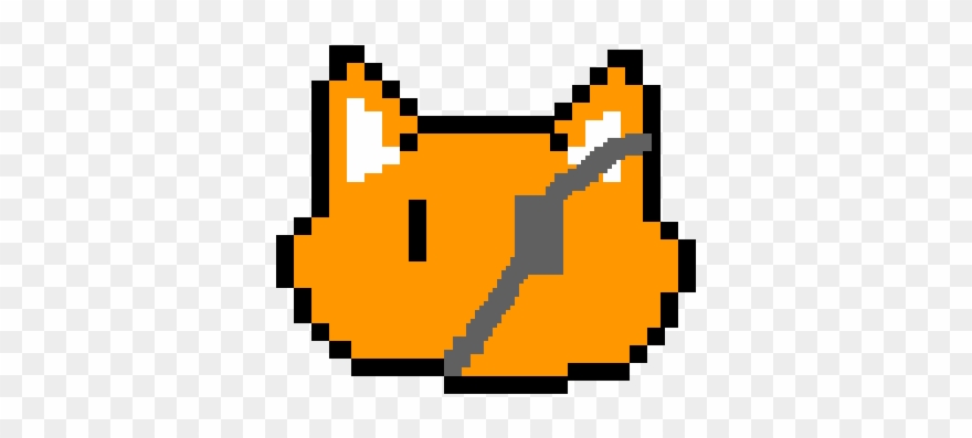 Cat With A Eye Patch - Pixel Art Kawaii Dog Clipart