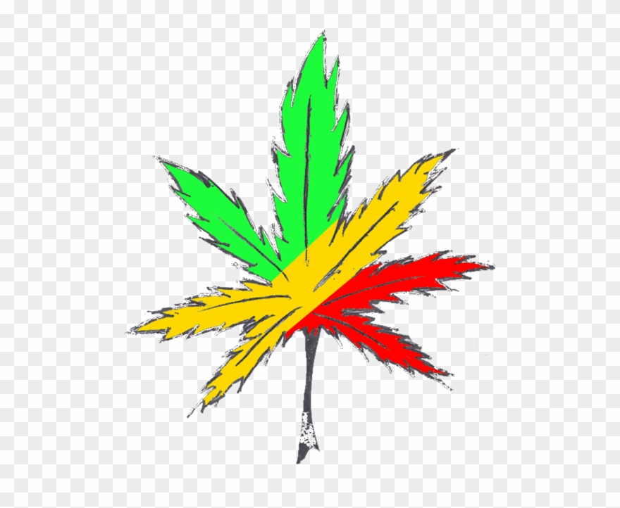 Graphic Royalty Free Download Cannabis Smoking Rastafari - Bob Marley Leaf Tattoo Png Clipart