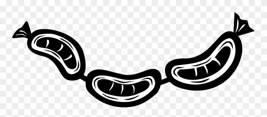 Vector Illustration Of Link Sausage Food Made From Clipart