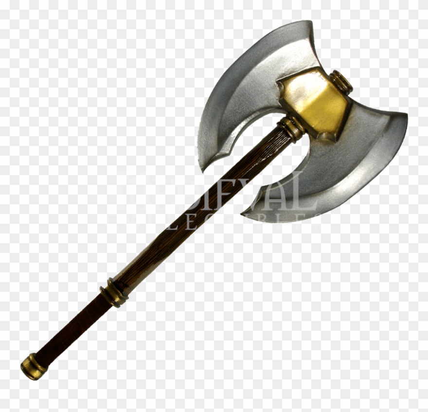 Double Headed Battle Axe - Double Axe Clipart