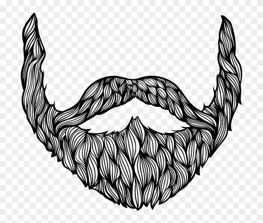 Beard Drawing - Beard Painting Black And White Clipart