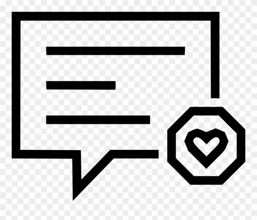 Message Favorite Bubble Conversation Talk Heart Comments Clipart