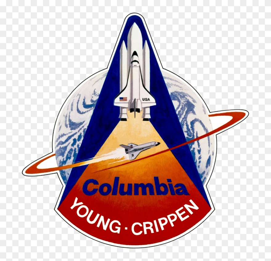 Sts 1 Patch - Sts 1 Mission Patch Clipart