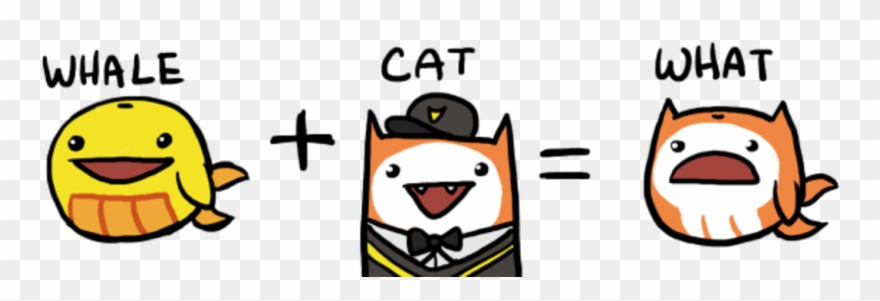 Whale Cat = What - Cat Battleblock Clipart