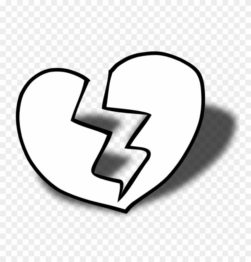 Broken Heart Coloring Pages Valentines Heart Coloring Clipart