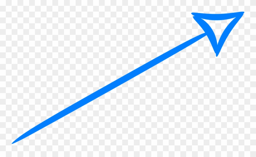 Free Png Download Hand Drawn Blue Arrow Png Images - Blue Hand Drawn Arrow Png Clipart