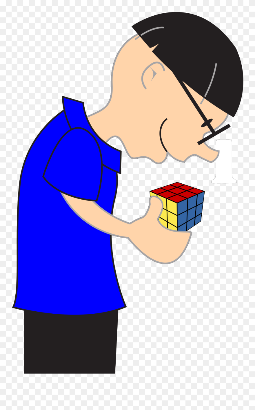 Boy Man Cube - Clipart Microscope - Png Download