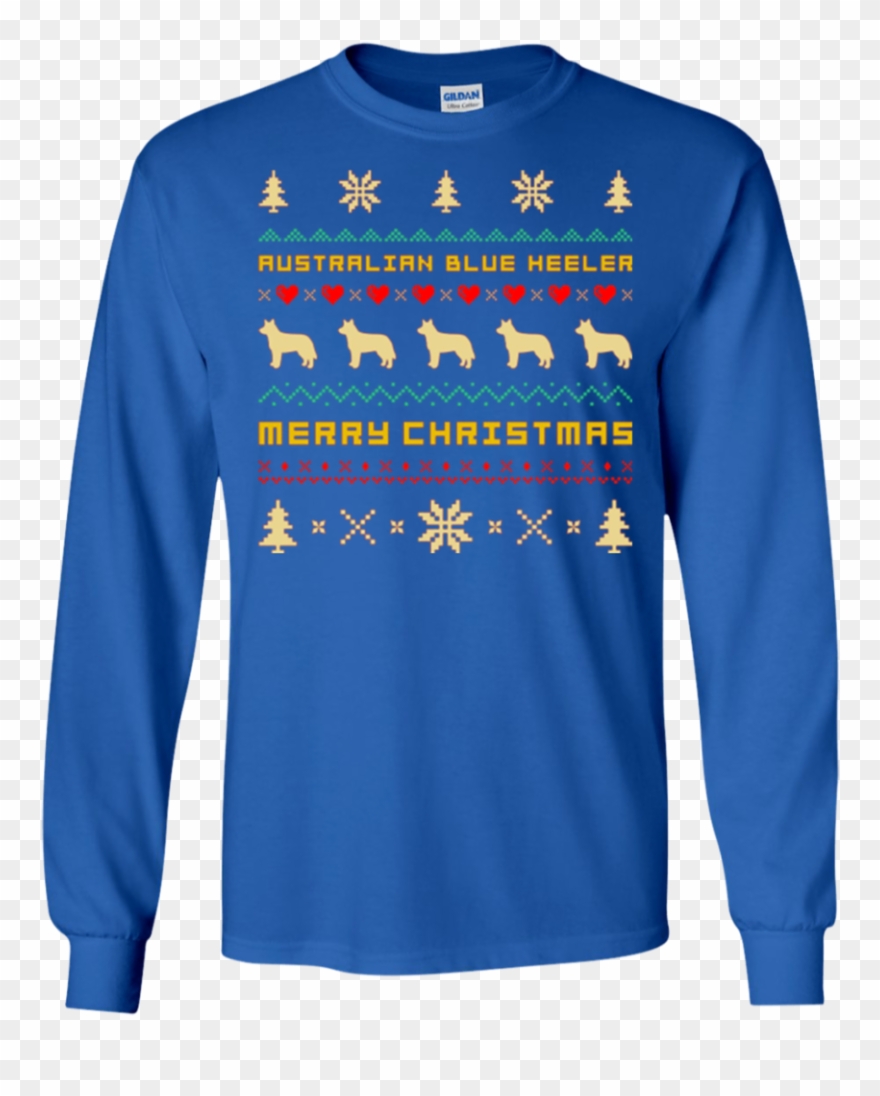 Australian Blue Heeler Ugly Christmas Sweater T Shirts - Ugly Bye Buddy Sweater Clipart