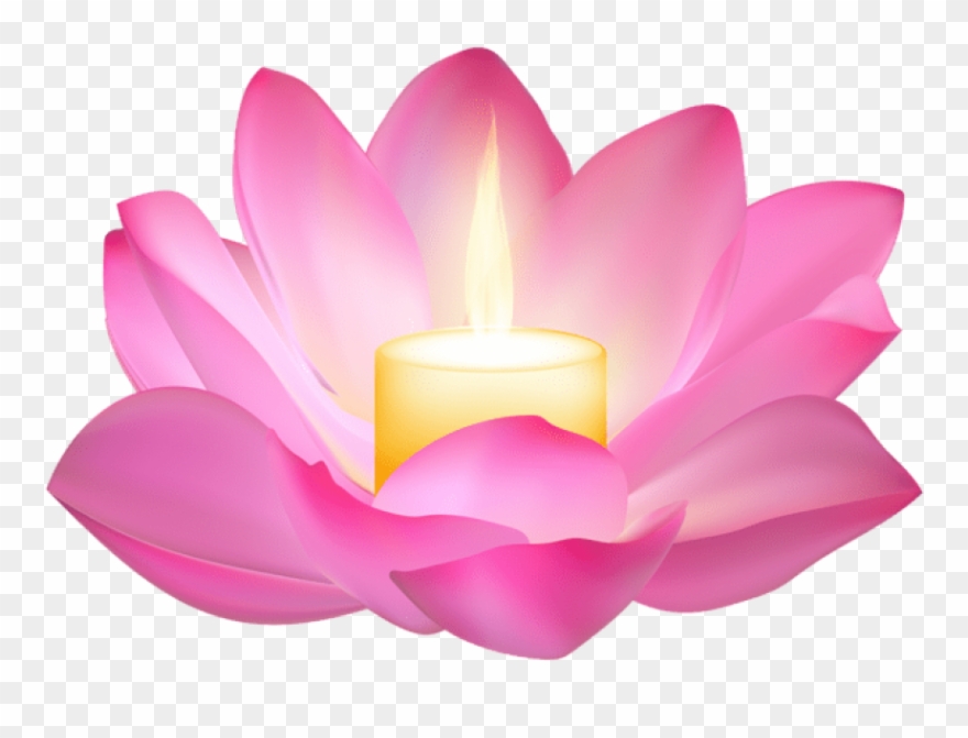 Free Png Download Lotus Candle Clipart Png Photo Png - Pink Candle Png Transparent Png