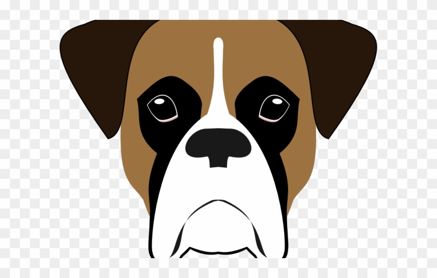 Bearded Collie Clipart Minimalist - Transparent Boxer Dog Cartoon - Png Download