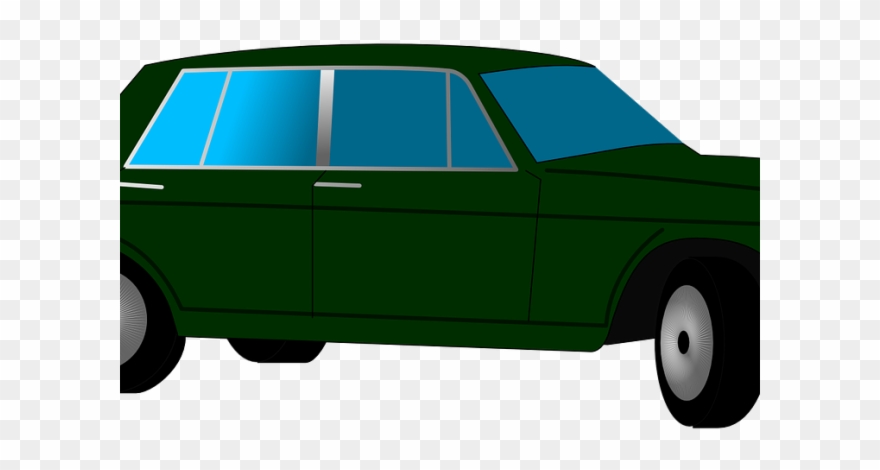 Classic Car Clipart Green - Clip Art - Png Download