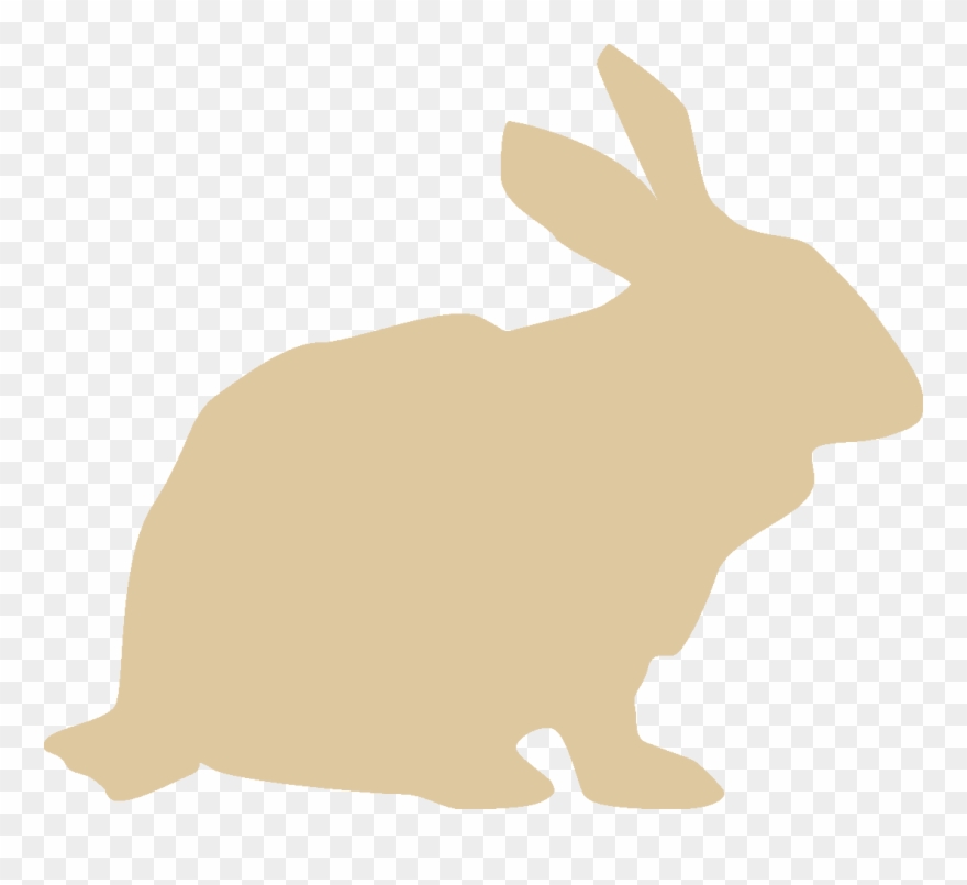 Rabbit Icon Cream - Domestic Rabbit Clipart