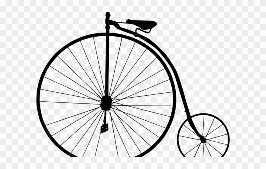 Drawn Bike Old Fashioned - Bicycle Clip Art - Png Download