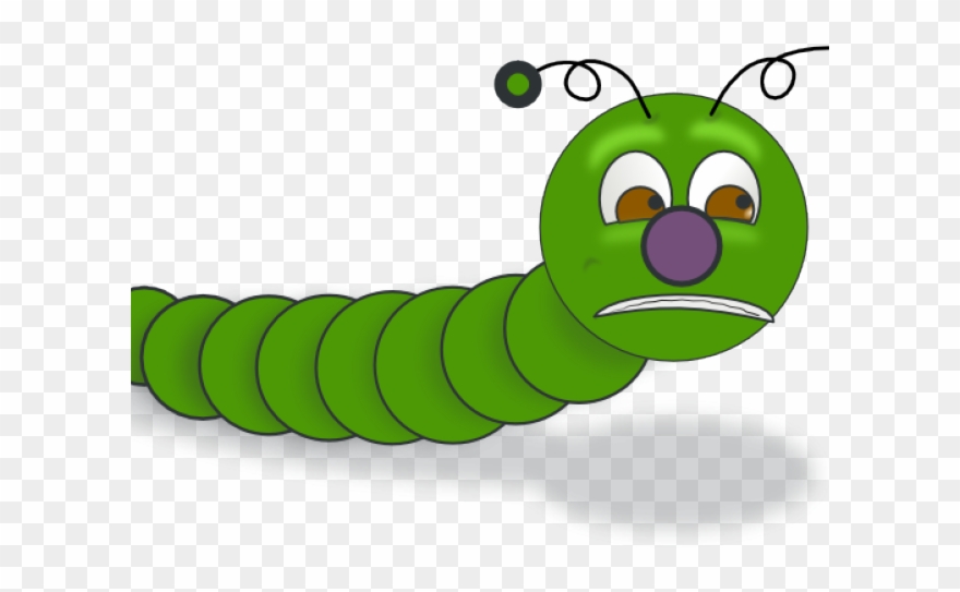 Sad Insects Cliparts - Imagenes De Gusanos En Caricatura - Png Download
