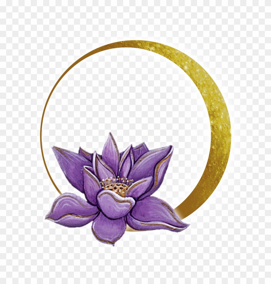 Moon And Lotus Clipart