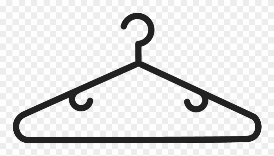 Hanger Rubber Stamp - Line Art Clipart