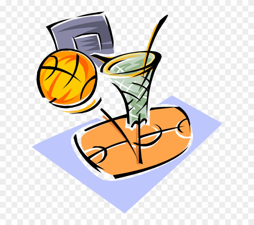 Vector Illustration Of Sport Of Basketball Game Sports - Basketball Game Clipart - Png Download