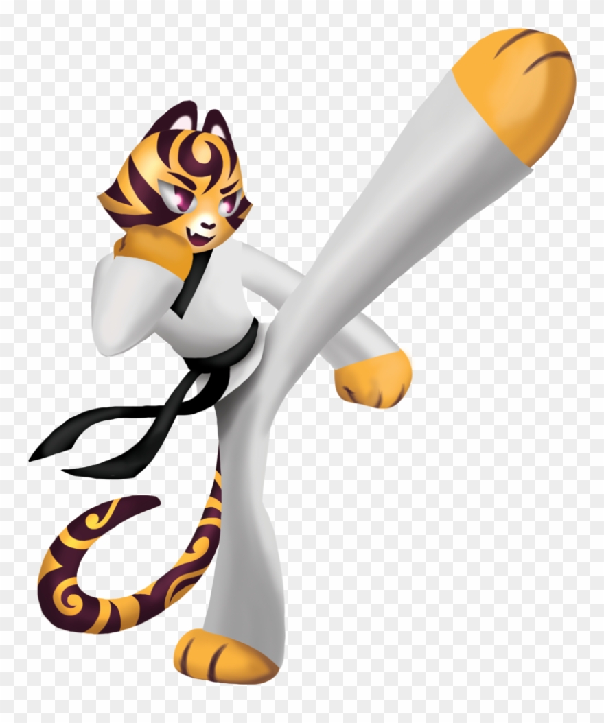 Taekwondo Clipart Sport Shadow - Taekwondo Tiger - Png Download