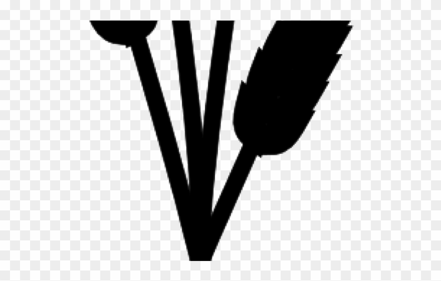 Oat Clipart Wheat Head - Monochrome - Png Download