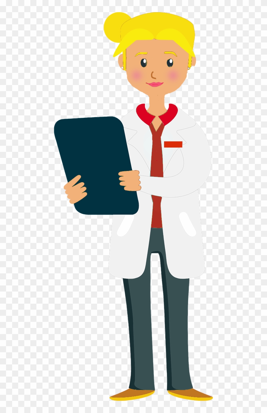 Annual Data In Hospitals With 600 Beds - Clip Art Scientist Clipboard - Png Download