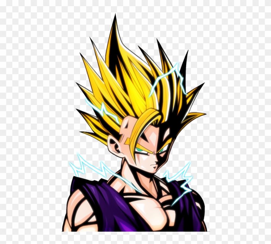 Anime Artwork Fighting Gif, Comic Conventions, Dragon - Super Saiyan Gohan Phone Case Clipart