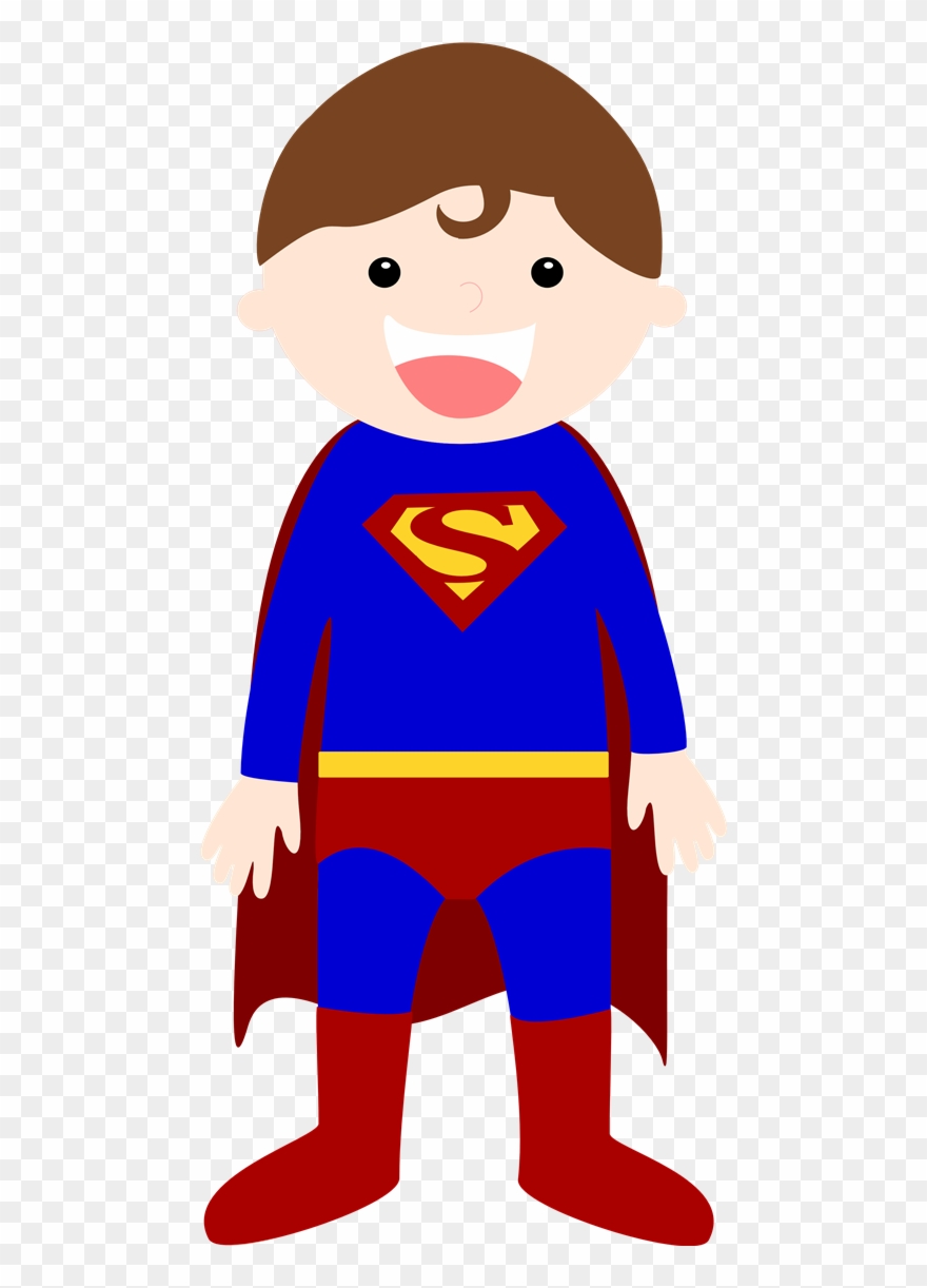 Kindergarten Clipart Superhero - Baby Superman Cartoon Png Transparent Png