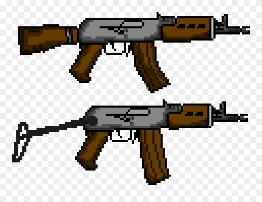 Ak 47 - Ak Fold - Assault Rifle Clipart