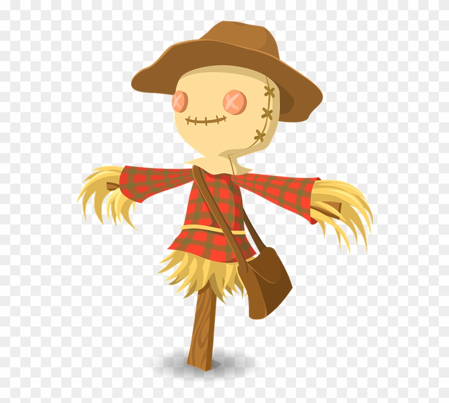 Scarecrow Clipart , Png Download - Cartoon Scarecrow Transparent Png