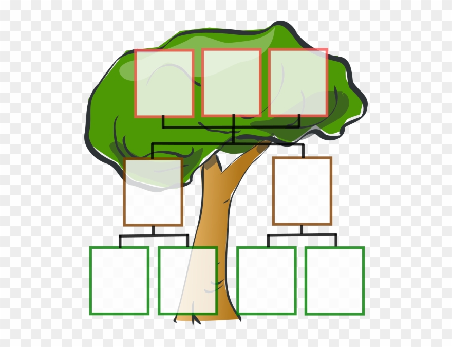 Clipart Family Tree Template - Png Download