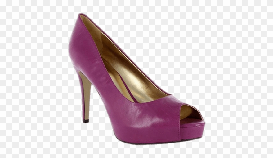 Purple Stiletto - Basic Pump Clipart