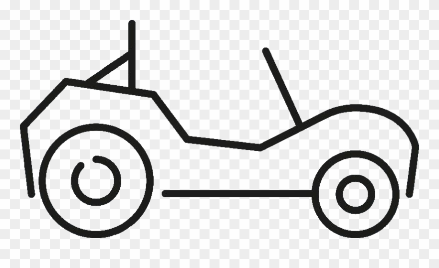 Icona Dune Buggy - Line Art Clipart
