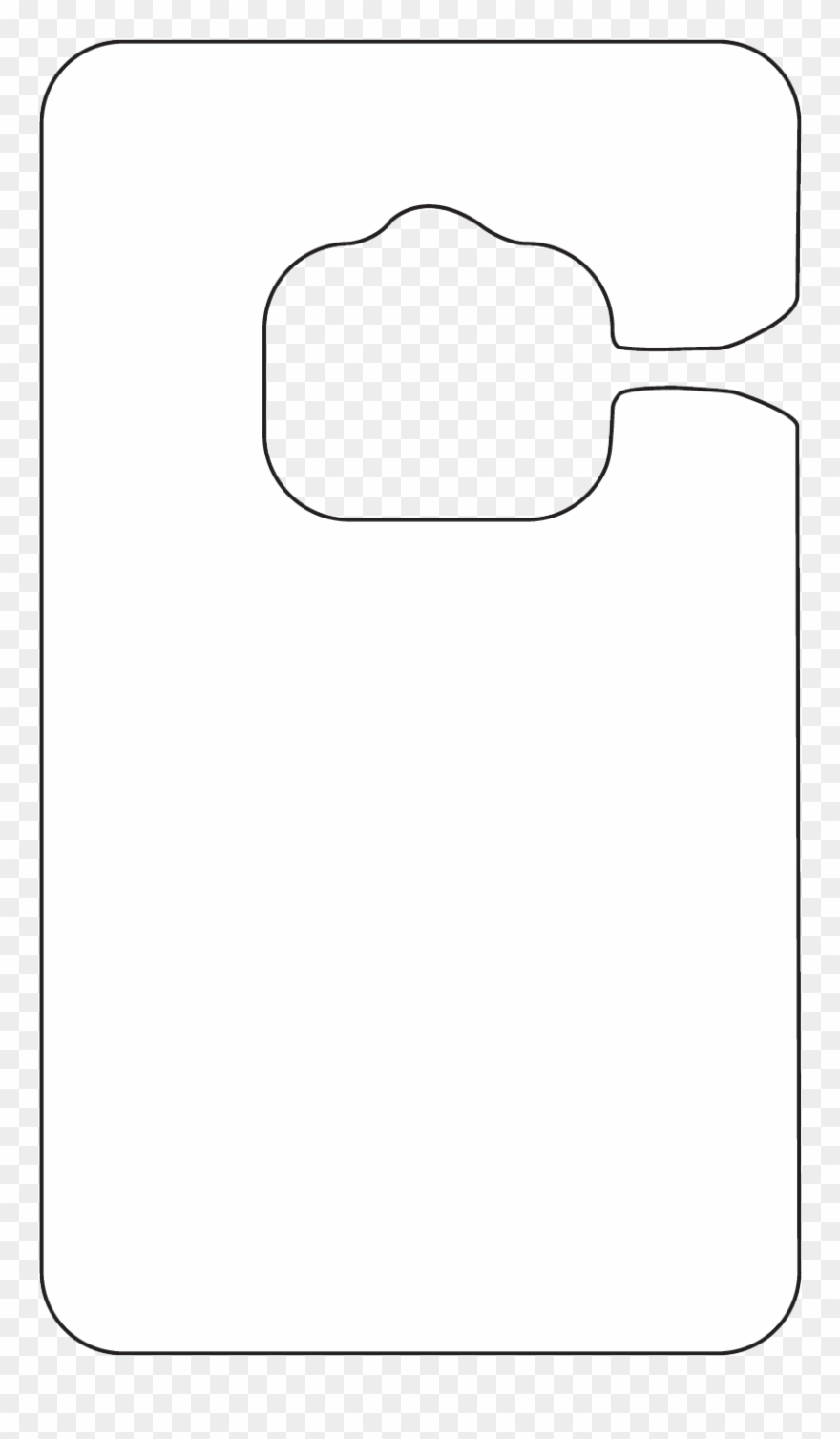 White Stock Hang Tags - Silhouette Clipart