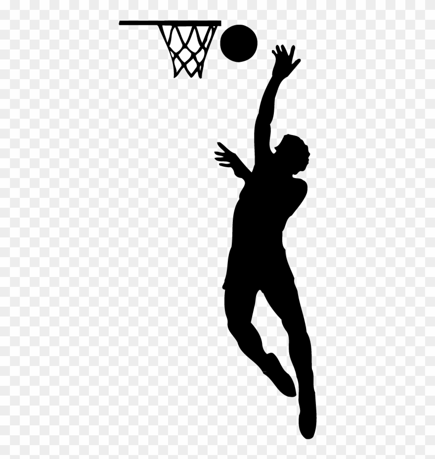 Michael Jordan Clip Art Freeuse Stock Src - Basketball Player Silhouette Png Transparent Png