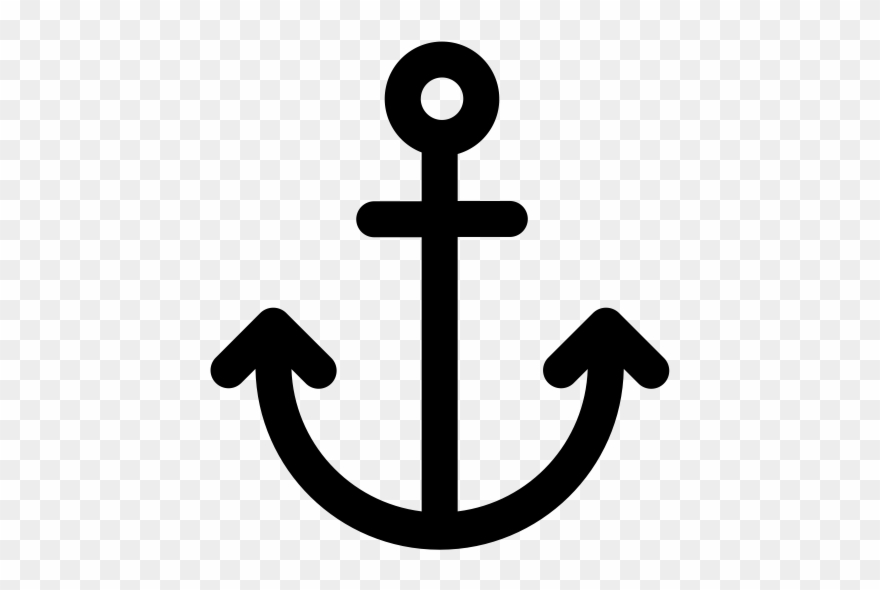 Flat Anchor Icon Clipart