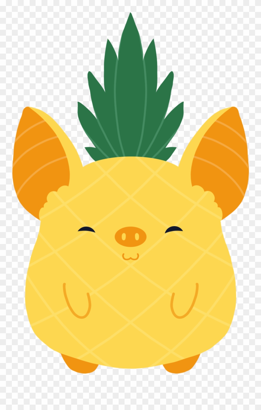 Just A Couple Of Fruit Bats, As Fruit - Pineapple Clipart