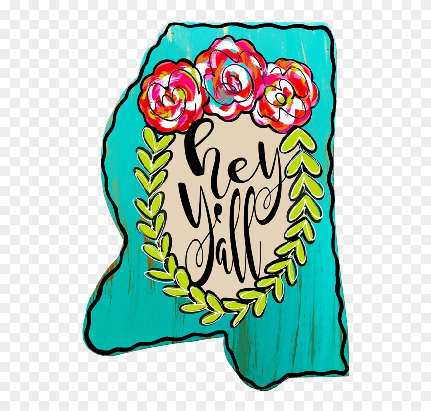 Mississippi Floral State Clipart
