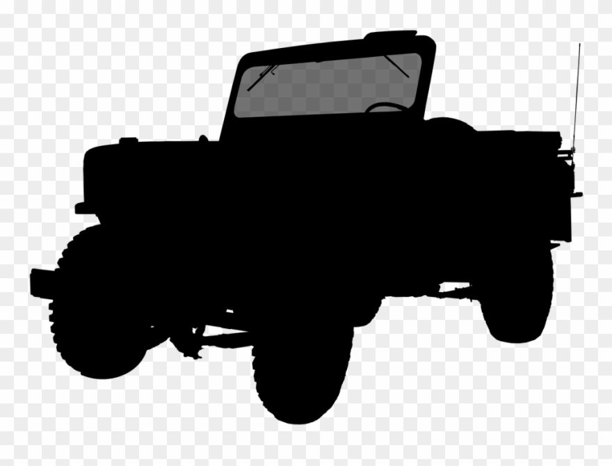 Jeep Silhouette - Off-road Vehicle Clipart