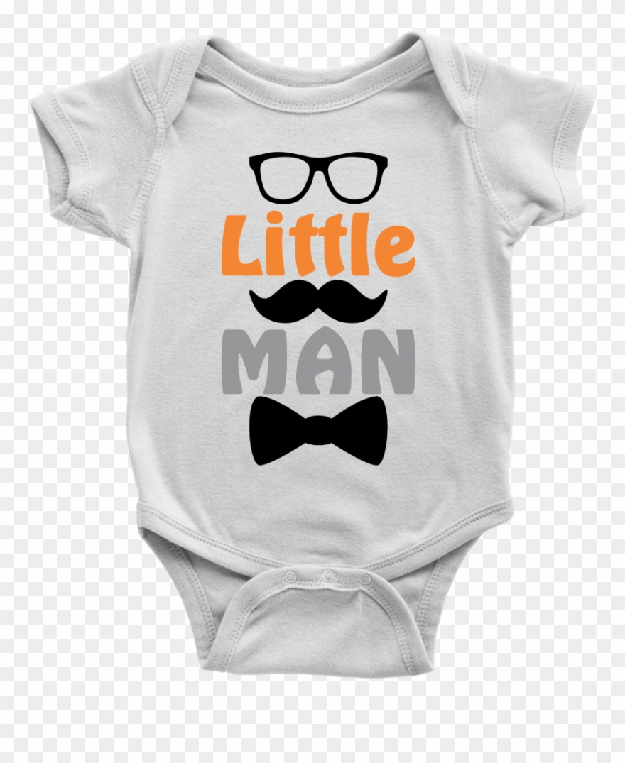 Little Man Infant Bodysuit - Infant Bodysuit Clipart