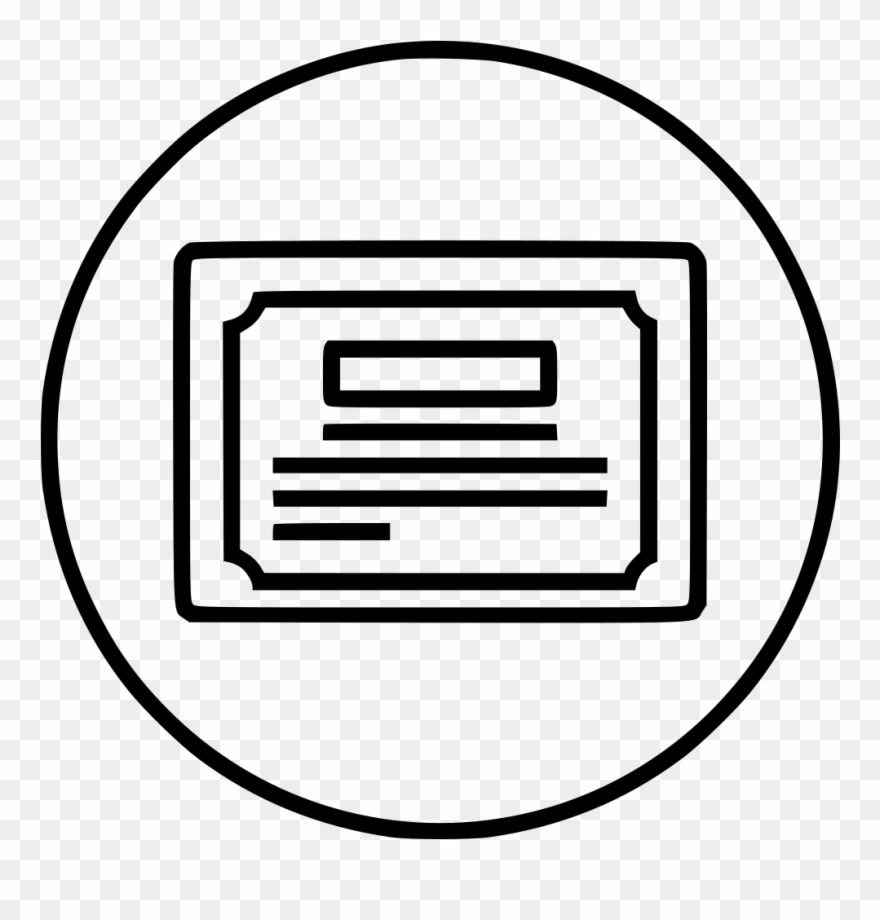 Certificate Motivate Mtivation Prize Medal Degree Award - Line Art Clipart