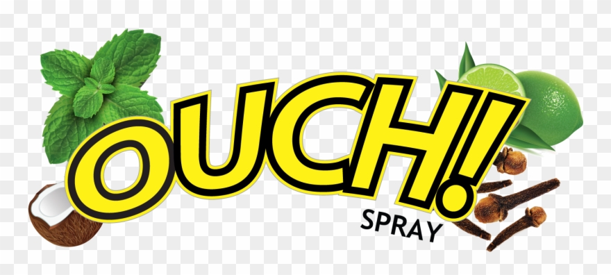 Ouch Instant Herbal Sting Relief Spray - Graphic Design Clipart